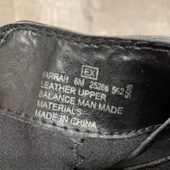 Covington Farrah Black leather ankle boots with block heel size 6 - Picture 4 of 12